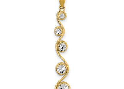 14k Yellow & Rhodium Jewelry Style K9378 - Classique Jewelry Inc.