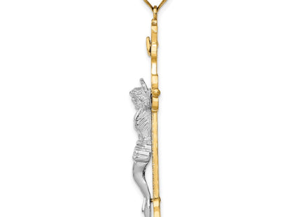 14k Two-tone Pendants Style K9379 - Classique Jewelry Inc.