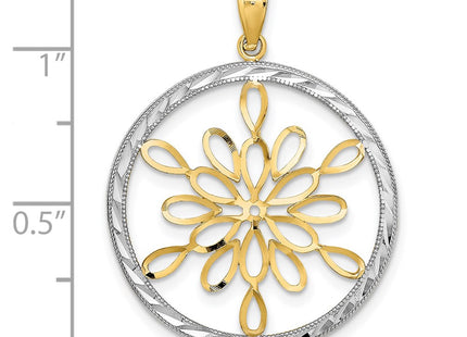 14k Yellow & Rhodium Jewelry Style K9380 - Classique Jewelry Inc.