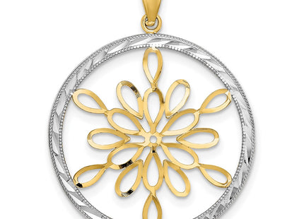 14k Yellow & Rhodium Jewelry Style K9380 - Classique Jewelry Inc.