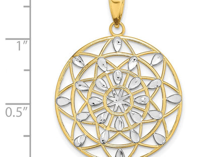 14k Yellow & Rhodium Jewelry Style K9381 - Classique Jewelry Inc.