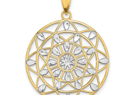 14k Yellow & Rhodium Jewelry Style K9381 - Classique Jewelry Inc.