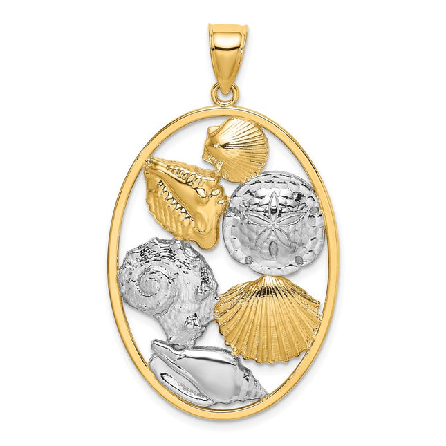 14k Yellow & Rhodium Jewelry Style K9385 - Classique Jewelry Inc.