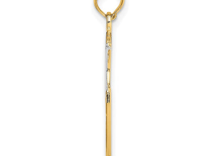 14k Yellow & Rhodium Jewelry Style K9386 - Classique Jewelry Inc.
