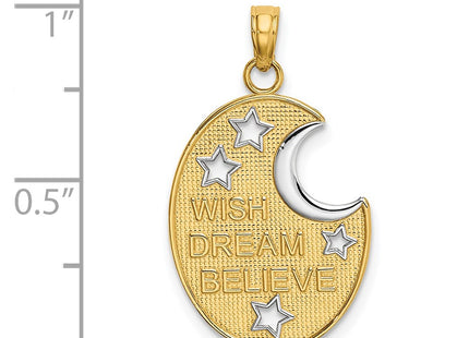 14k Yellow & Rhodium Jewelry Style K9386 - Classique Jewelry Inc.