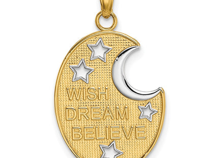 14k Yellow & Rhodium Jewelry Style K9386 - Classique Jewelry Inc.