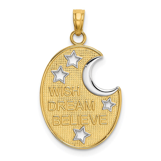 14k Yellow & Rhodium Jewelry Style K9386 - Classique Jewelry Inc.