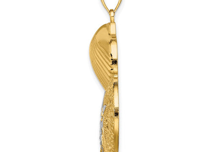 14k Yellow & Rhodium Jewelry Style K9388 - Classique Jewelry Inc.