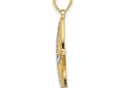 14k Yellow & Rhodium Jewelry Style K9390 - Classique Jewelry Inc.