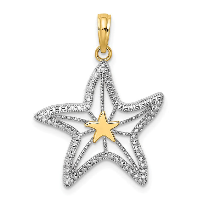 14k Yellow & Rhodium Jewelry Style K9392 - Classique Jewelry Inc.