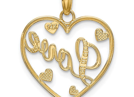 14k Yellow & Rhodium Pendants Style K9395 - Classique Jewelry Inc.