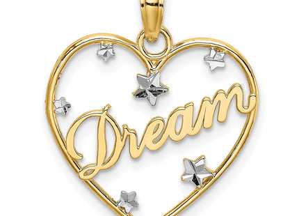 14k Yellow & Rhodium Jewelry Style K9396 - Classique Jewelry Inc.