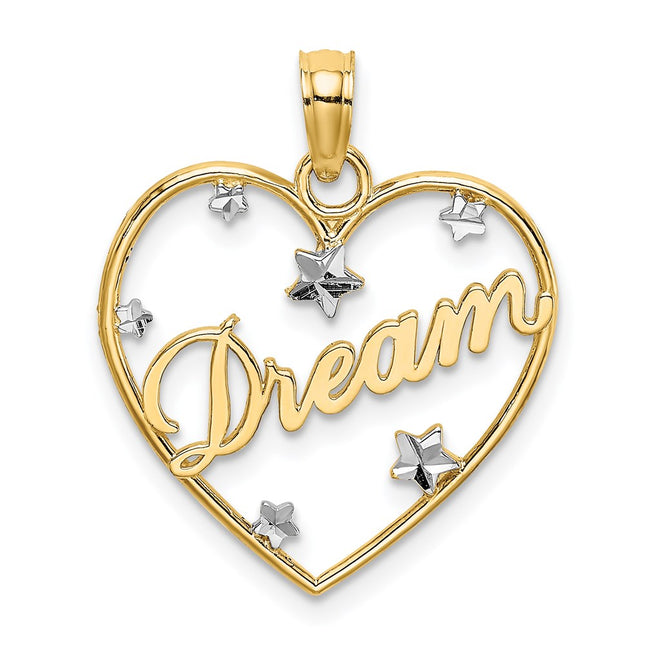 14k Yellow & Rhodium Jewelry Style K9396 - Classique Jewelry Inc.