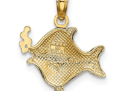 14k Yellow & Rhodium Jewelry Style K9401 - Classique Jewelry Inc.