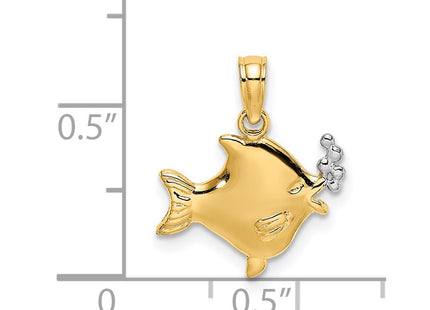 14k Yellow & Rhodium Jewelry Style K9401 - Classique Jewelry Inc.