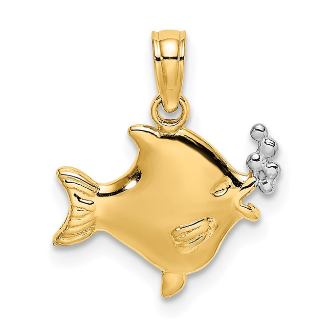 14k Yellow & Rhodium Jewelry Style K9401 - Classique Jewelry Inc.