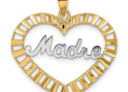 14k Yellow & Rhodium Jewelry Style K9403 - Classique Jewelry Inc.