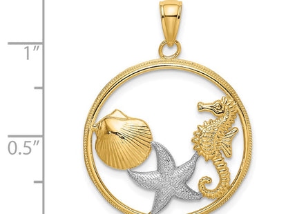 14k Yellow & Rhodium Jewelry Style K9404 - Classique Jewelry Inc.