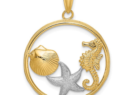 14k Yellow & Rhodium Jewelry Style K9404 - Classique Jewelry Inc.