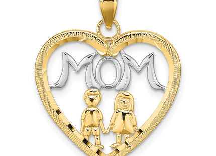 14k Yellow & Rhodium Jewelry Style K9407 - Classique Jewelry Inc.