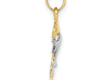 14k Yellow & Rhodium Jewelry Style K9408 - Classique Jewelry Inc.