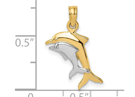 14k Yellow & Rhodium Jewelry Style K9408 - Classique Jewelry Inc.