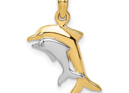 14k Yellow & Rhodium Jewelry Style K9408 - Classique Jewelry Inc.