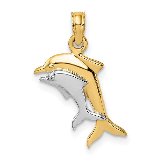 14k Yellow & Rhodium Jewelry Style K9408 - Classique Jewelry Inc.