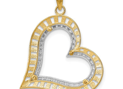 14k Yellow & Rhodium Jewelry Style K9409 - Classique Jewelry Inc.