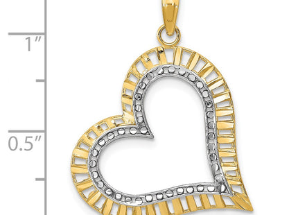 14k Yellow & Rhodium Jewelry Style K9409 - Classique Jewelry Inc.