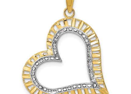 14k Yellow & Rhodium Jewelry Style K9409 - Classique Jewelry Inc.