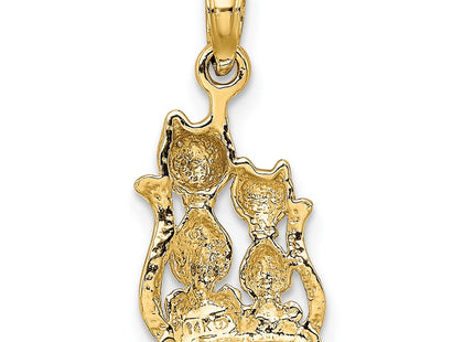 14k Yellow & Rhodium Jewelry Style K9413 - Classique Jewelry Inc.