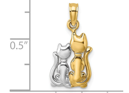 14k Yellow & Rhodium Jewelry Style K9413 - Classique Jewelry Inc.