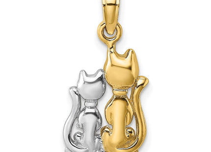 14k Yellow & Rhodium Jewelry Style K9413 - Classique Jewelry Inc.