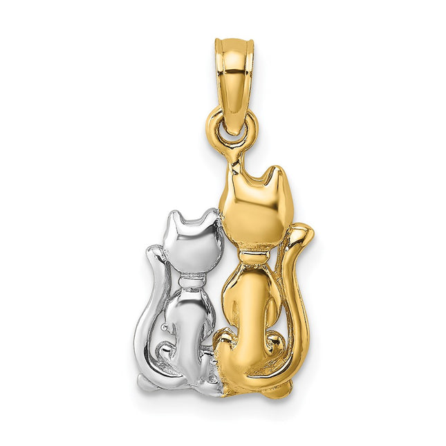 14k Yellow & Rhodium Jewelry Style K9413 - Classique Jewelry Inc.