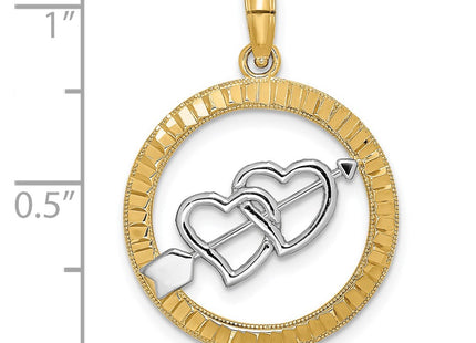 14k Yellow & Rhodium Jewelry Style K9415 - Classique Jewelry Inc.