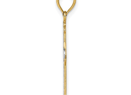 14k Yellow & Rhodium Jewelry Style K9421 - Classique Jewelry Inc.