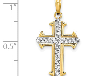 14k Yellow & Rhodium Jewelry Style K9421 - Classique Jewelry Inc.