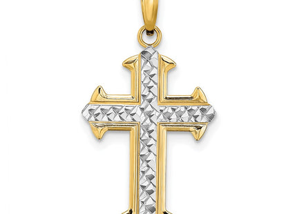 14k Yellow & Rhodium Jewelry Style K9421 - Classique Jewelry Inc.
