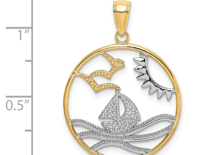 14k Yellow & Rhodium Jewelry Style K9430 - Classique Jewelry Inc.