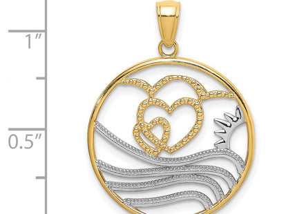 14k Yellow & Rhodium Jewelry Style K9431 - Classique Jewelry Inc.