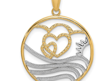 14k Yellow & Rhodium Jewelry Style K9431 - Classique Jewelry Inc.