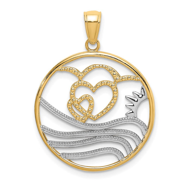 14k Yellow & Rhodium Jewelry Style K9431 - Classique Jewelry Inc.