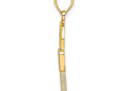 14k Yellow & Rhodium Jewelry Style K9436 - Classique Jewelry Inc.