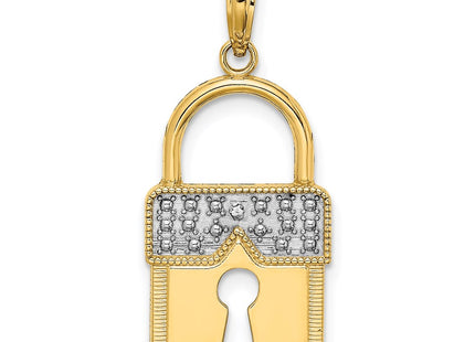 14k Yellow & Rhodium Jewelry Style K9436 - Classique Jewelry Inc.