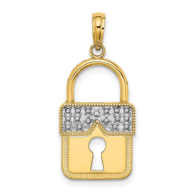 14k Yellow & Rhodium Jewelry Style K9436 - Classique Jewelry Inc.
