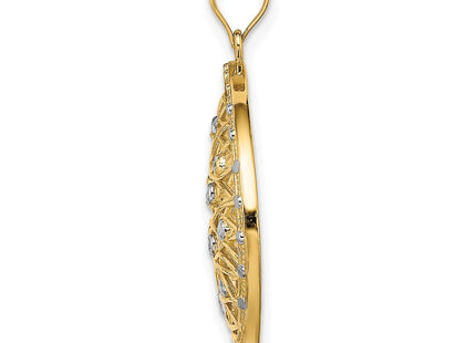 14k Yellow & Rhodium Jewelry Style K9444 - Classique Jewelry Inc.