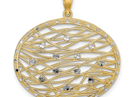 14k Yellow & Rhodium Jewelry Style K9444 - Classique Jewelry Inc.