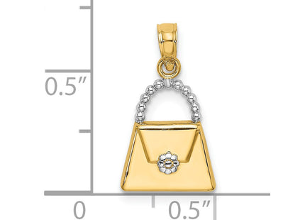 14k Yellow & Rhodium Jewelry Style K9445 - Classique Jewelry Inc.