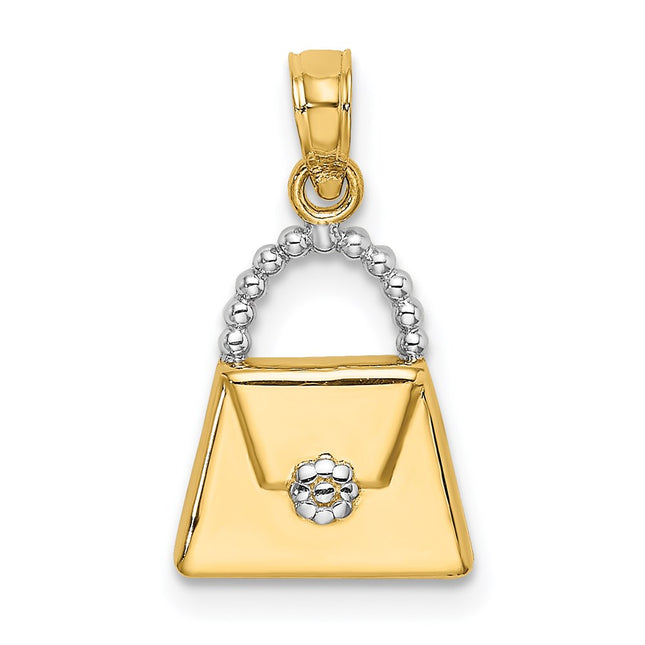 14k Yellow & Rhodium Jewelry Style K9445 - Classique Jewelry Inc.